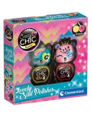 Crazy Chic Lovely Animals Nail Polish Yellow & Pink (18844)