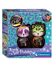 Crazy Chic Lovely Animals Nail Polish Purple & Orange (18842)