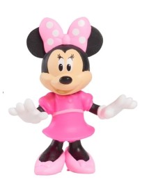 Junior Minnie Minnie Mouse In Pink Dress 6cm 