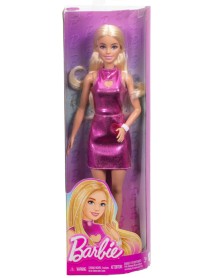 Barbie Fashionistas 230 Blonde Hair With Pink Metallic Dress Doll (hyt88) 