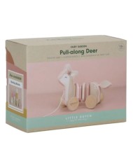 Little Dutch Pull-along Wood Deer Fairy Garden (ld7357)