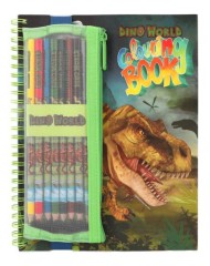 Dino World Colouring Book With Coloured Pencils (412746)