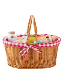 Fisher-price Wooden Picnic Basket And Food Pretend Play Set (hxt81) 