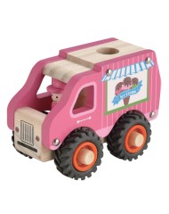 Magni Icecream Truck With Rubber Wheels Fsc 100% (5653)