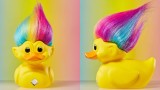 Figurina Joc Numskull Trolls Tubbz 1st Ed Yellow Rainbow Hair