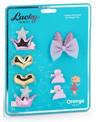 Lucky Doggy Hair Accessories Hearts And Crown (ot-lda5012)