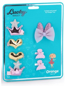 Lucky Doggy Hair Accessories Hearts And Crown (ot-lda5012) 