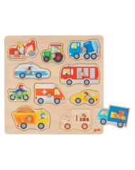 Goki Background Puzzle Vehicles (57391)