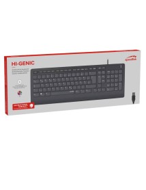 Speedlink Hi-genic Antibacterial Keyboard Black Nordic Layout 