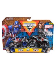 Monster Jam 1:64 Marvel 2 Pack Captain America Vs. Winter Soldier