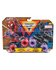 Monster Jam 1:64 Marvel 2 Pack Spider-man Vs. Black Panther