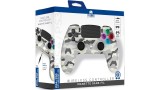  Wireless Controller 35mm Jack Slot Led White Camo pentru PS4 / PS3 / PC