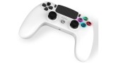  Wireless Controller 35mm Jack Slot Led White pentru PS4 / PS3 / PC