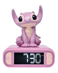 Lexibook Disney Stitch Angel Alarm Clock With Sounds (rl800d1)