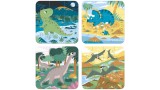  Janod 4 Progressive Difficulty Dinosaur Puzzles 6-9-12-16 Pcs (lkj2541)