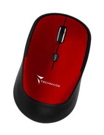 Techmade Mouse Wireless Tm Xj35 Red 