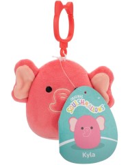Squishmallows P22 Clip On Kyla Pink Elephant 9cm