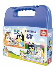 Puzzle Suitcase 2x48 Pcs Bluey (80-19831)