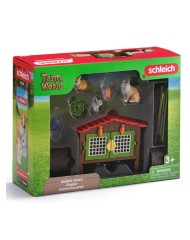 Schleich Rabbit Hutch With 3 Rabbits (42728)