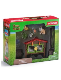 Schleich Rabbit Hutch With 3 Rabbits (42728) 
