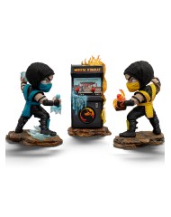 Iron Studios & Minico Mortal Kombat Scorpion Vs Sub Zero Arcade Set Minico 16cm