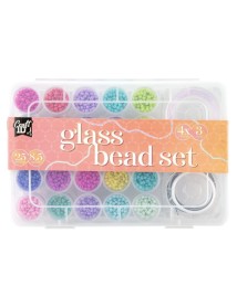 Craft ID Glass Bead MIX, 25 Colours (cr1406/ge) 