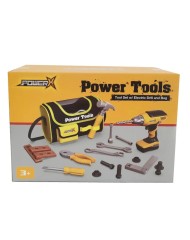 Power X Construction Tools 21 Pcs W/ Storage Bag And B/o Drill (20358)