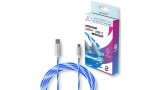  Oniverse Usb C Quick Charge Cable & Led 2 Meters White pentru PS5 / XBOX SERIES / NSW / PC
