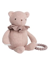 Smallstuff Little Activity Bear, For Dummy And Teether, Soft Rose (40006-37)