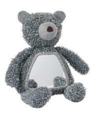 Smallstuff Activity Bear & Mirror, Wool Boucle, Grey (40048-04)