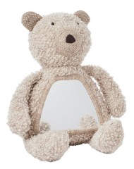 Smallstuff Activity Bear & Mirror, Wool Boucle Nature (40048-06)