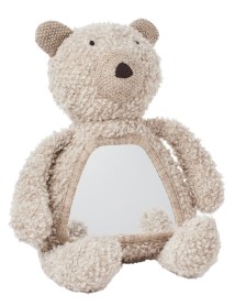 Smallstuff Activity Bear & Mirror, Wool Boucle Nature (40048-06) 