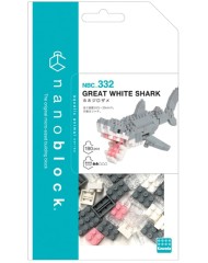 Bandai Nanoblock Animal White Shark Building Block (nbc332)