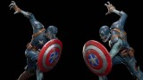 Figurina Statueta Ironstudios Marvel What If ... 1 10 Art Scale Zombie Captain America