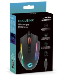 Speedlink Decus Nx Rgb Gaming Mouse Rubber Black