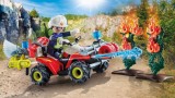 Joc Lego Playmobil Firefighting Quad (71825)