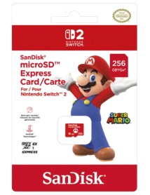Micro Sd Card Sandisk Mario Logo  