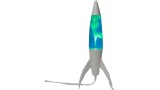 Itotal Rocket Lava Lamp White Base, Blue Liquid And White Wax Blue