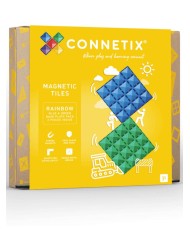 Connetix Base Plate Rainbow Blue & Green (ct-r-bg002-bp)