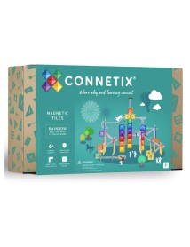 Connetix Rainbow Ball Run Pack 92 Pieces (ct-r-00092-br) 