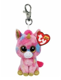 Ty Beanie Boo - Fantasia Multicolor Unicorn Plush Toy Key-clip Random 8.5cm (1607-36619) 