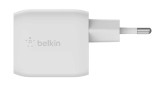 Belkin 45w Dual Usb-c Gan Wall Charger Pps White