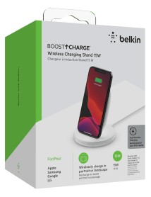Belkin 15w Wireless Charging Stand White (eu Power Supply Included) 