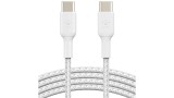 Belkin Boost Charge Usb-c To Usb-c Cable Braided 2m White
