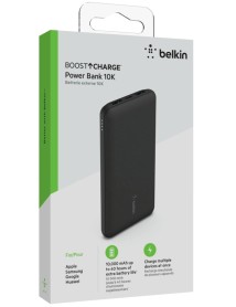 Belkin 10k Power Banck Usb-c 15w Dual Usb-a 15cm Usb-a To Usb-c Black 