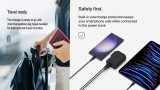Belkin Boost Charge Hybrid Wall Travel Charger 25w+5k Power Bank Black