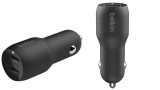 Belkin Dual Usb-a Car Charger 1m Pvc A-c 24w Black
