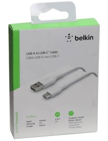 Belkin Boost Charge Usb-a To Usb-c Cable 1m White 
