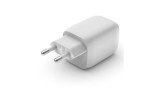 Belkin 65w Dual Usb-c Gan Wall Charger With Pps White