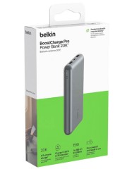Belkin 20k Power Bank Usb-a & Usb-c 15w Space Grey